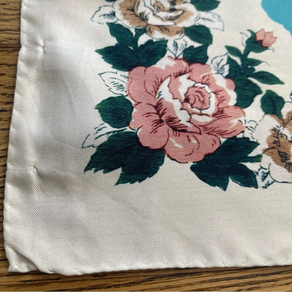 AMIRI California Hawaiian Map White Multi Silk Scarf Size One Size - Picture 3 of 10